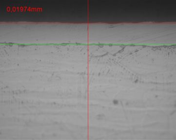 Micrograph of diffusion layer